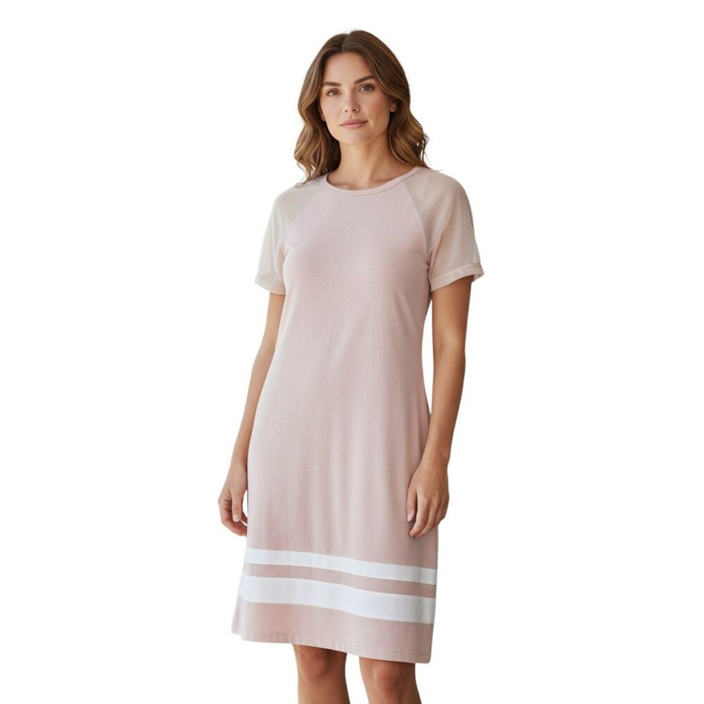 Heart And Hips  Dress Women's Size S Pink Round Neck # 115